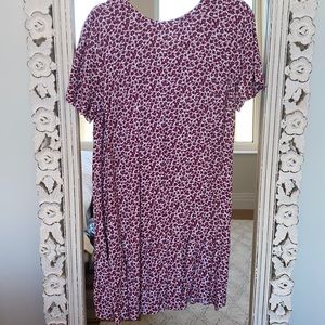 Loft Tee style Flounce dress